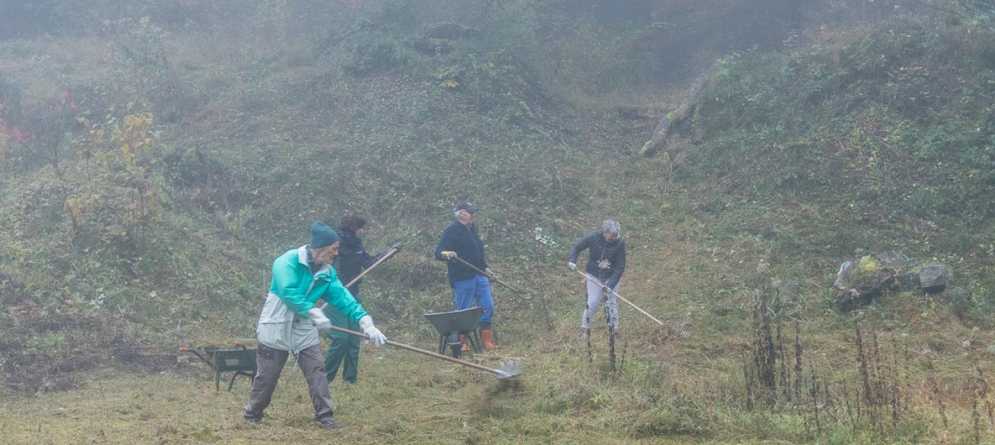 Die Helferinnen und Helfer im Einsatz